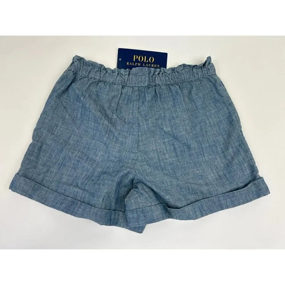 Polo Ralph Lauren Girls Indigo‎ Blue Shorts Size 5